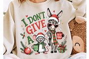 Funny Christmas Donkey PNG, a Seasonal Illustration by Craft Nest (Thumbnail 4 of 6)
