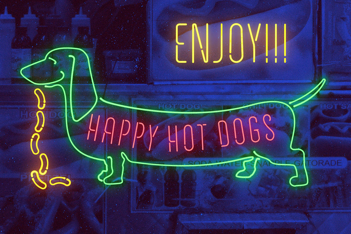 Retro Neon Font - Compressed Style preview 3