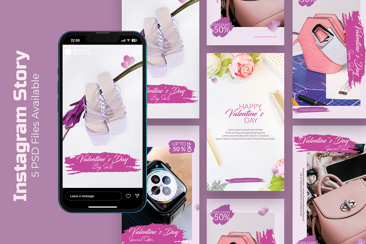 Valentine Sale - Instagram Story, a Social Media Template by UnicodeID (Photo 1 of 4)