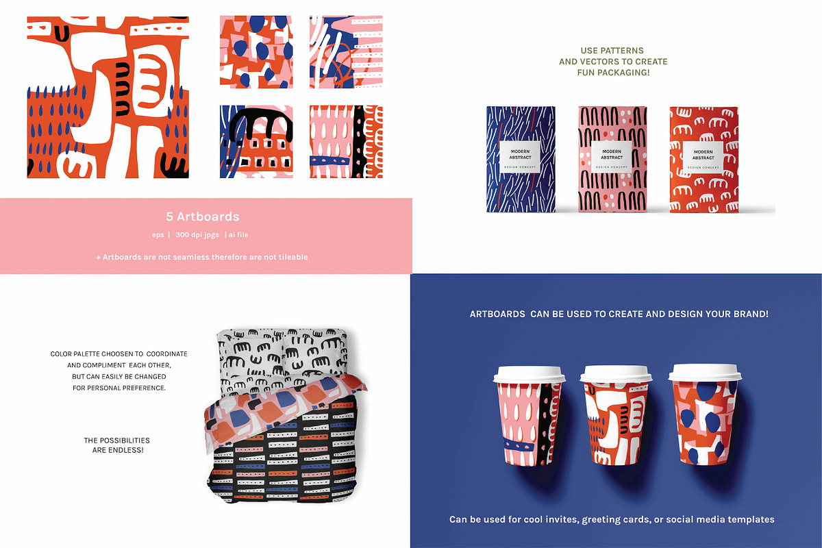 65% OFF-Large Pattern + Font Bundle, a Pattern Graphic by The Collective Studio (Photo 4 of 21)