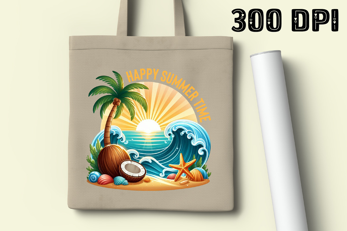 Happy Summer Time, Summer Beach PNG, an Illustration by Libby Wishes (Photo 3 of 5)
