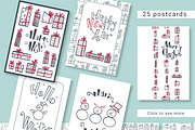 Trendy Merry Christmas, a Graphic by Ja Polina ArtShop (Thumbnail 2 of 6)
