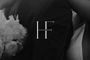 HF monogram logo, a Branding & Logo Template by LINKED LETTERS STUDIO (Thumbnail 3 of 3)