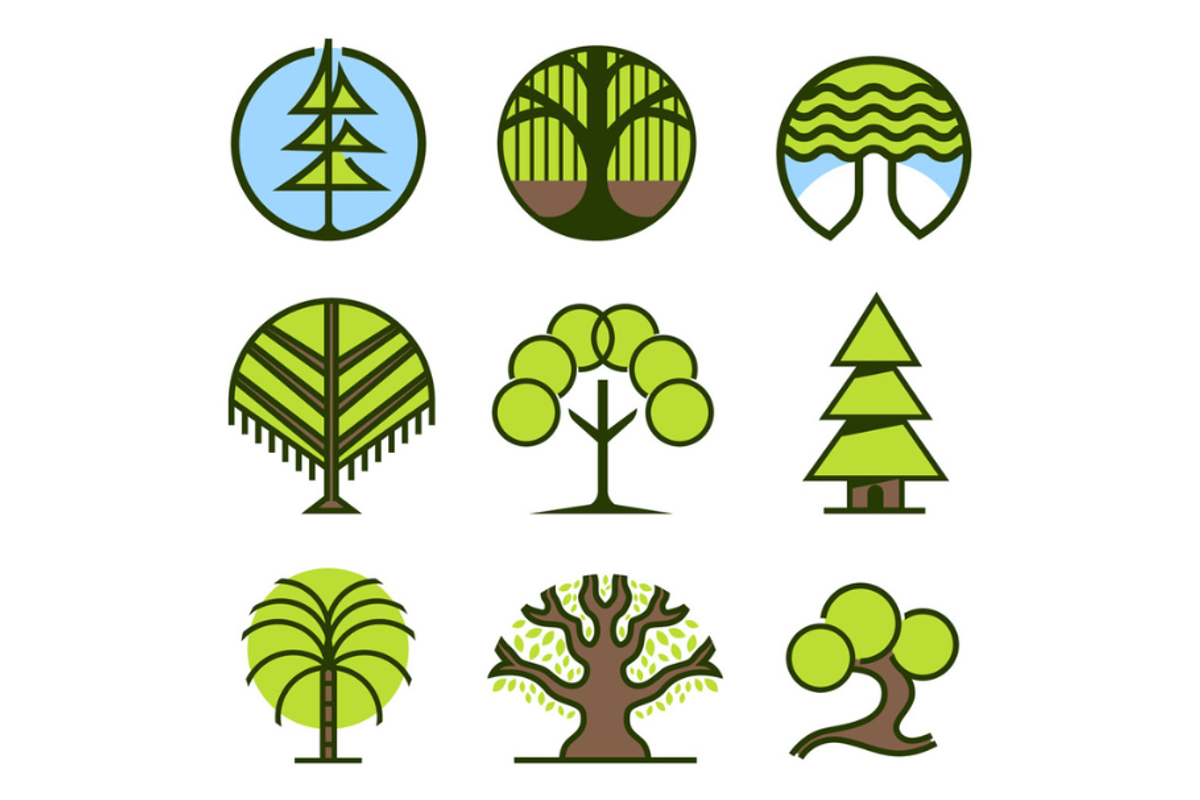 Minimal Trees Vector Icons, an Illustration by Vector Man (Photo 4 of 4)