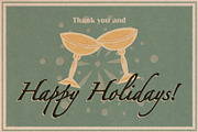 Happy Holidays set: retro edition, a Decorative Illustration by Paper Cherry (Thumbnail 21 of 21)