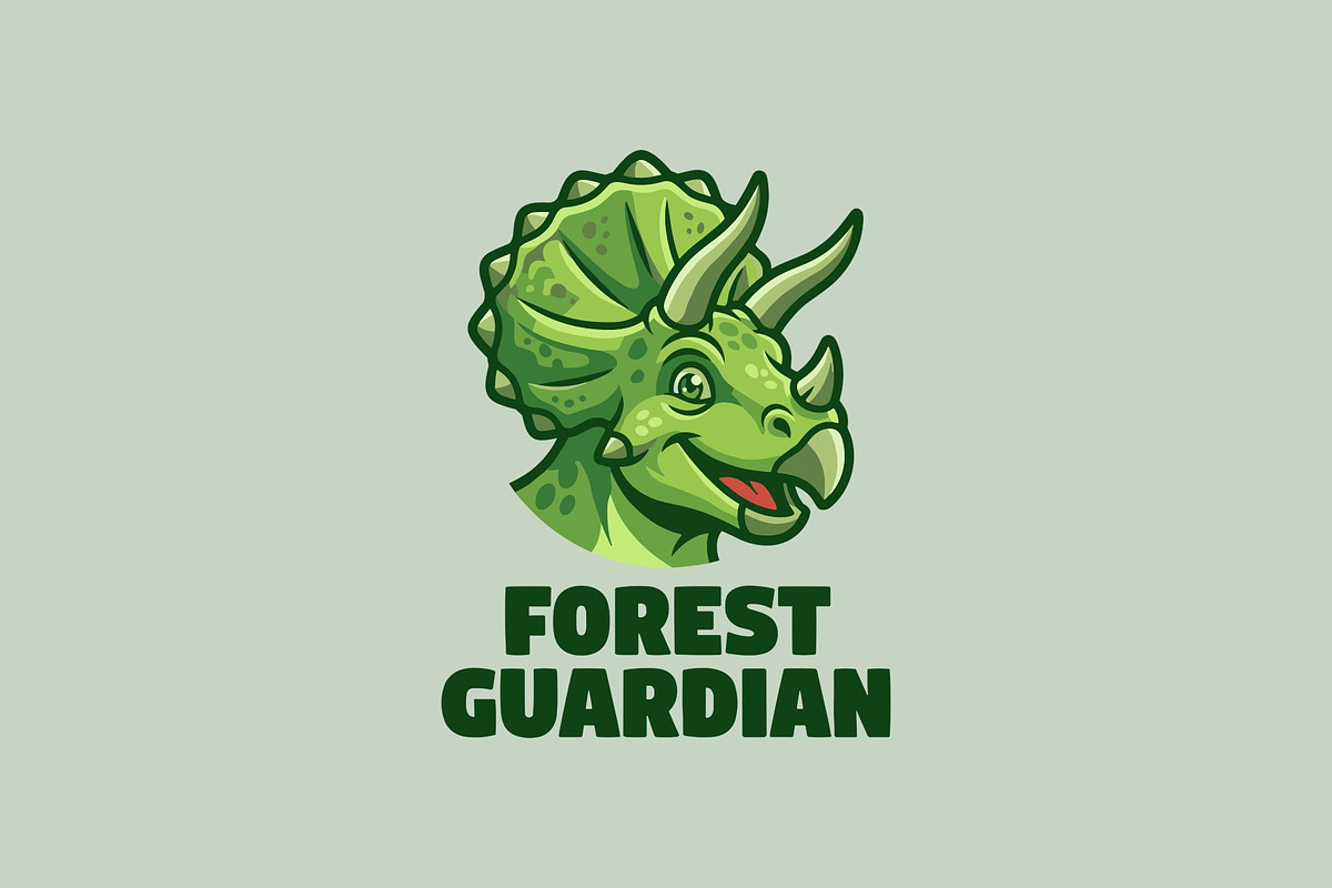 Forest Mascot Cartoon Logo, an Animal Illustration by Cekal_std (Photo 2 of 3)