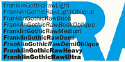 Franklin Gothic Raw, a Sans Serif Font by Wiescher-Design (Thumbnail 3 of 6)