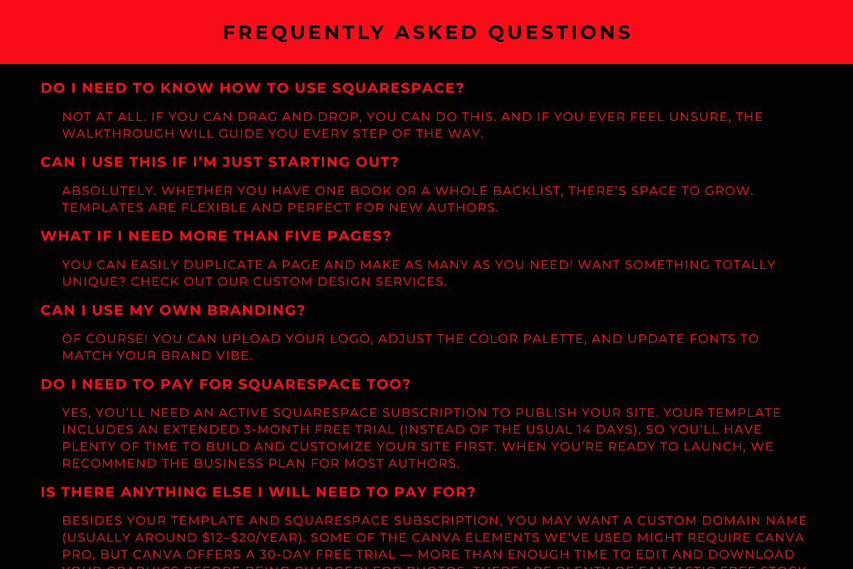 Squarespace Author Website Template, a Squarespace Template by Billie Grace Studio (Photo 7 of 8)