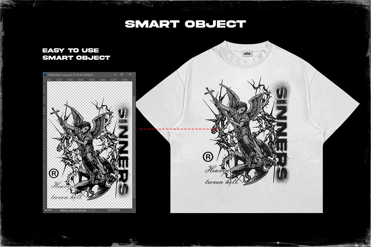 T- shirt oversize boxy mockup, an Apparel Mockup by arseavin project (Photo 3 of 5)
