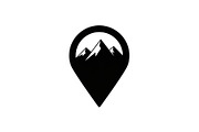 Mountain Location Pin Icon Set, a Graphic by hafijul (Thumbnail 7 of 11)
