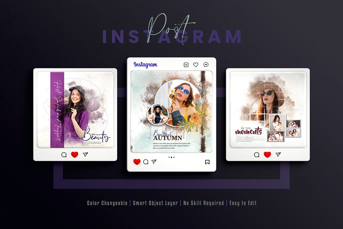 Photo Effect  Social Media Post Set, a Social Media Template by Creative_View (Photo 5 of 8)