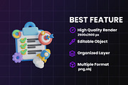 Business 3D Icon Design, an Object Graphic by Artnivora.Std (Thumbnail 3 of 4)