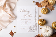 Pumpkin Line Art & Frames, a Decorative Illustration by Backyard Rose (Thumbnail 6 of 13)