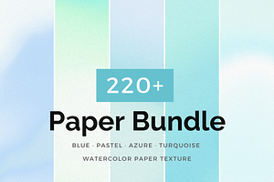 Blue Digital Paper Bundle