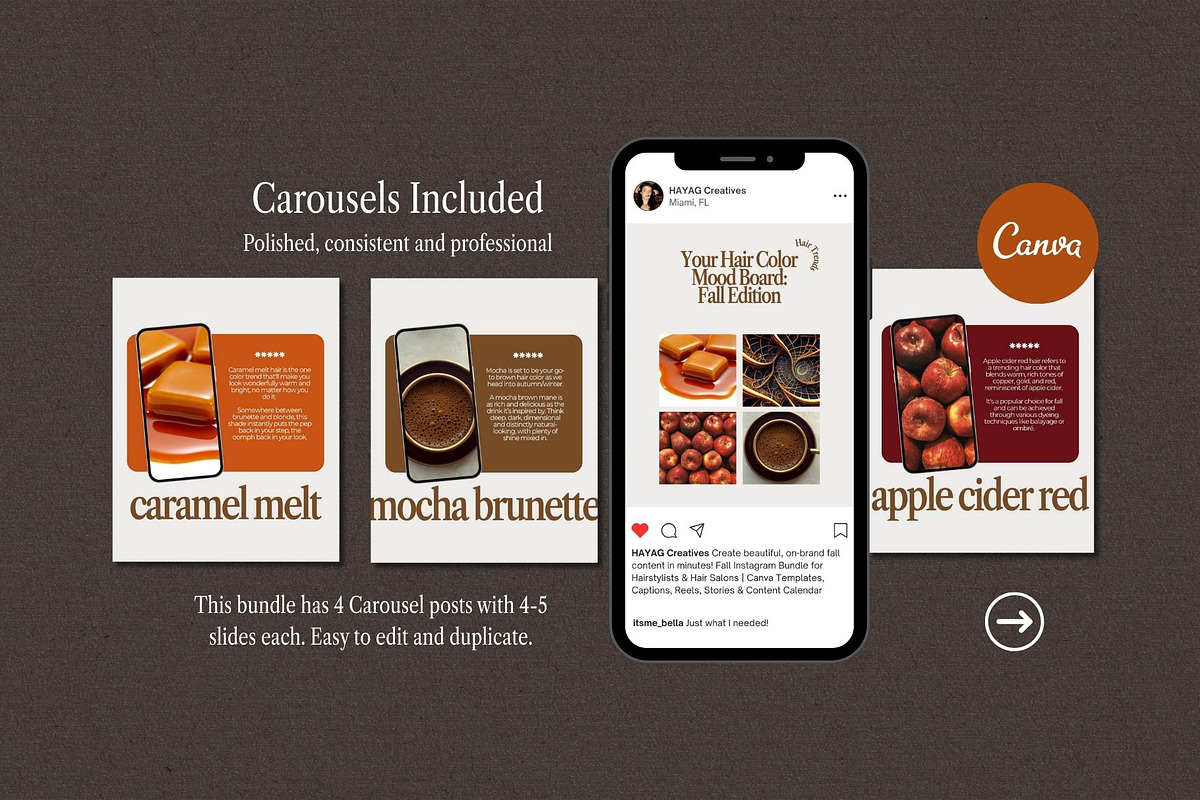 Fall Instagram Templates for Hairstylists and Salons preview 6