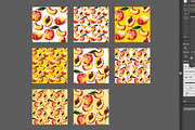 Peach, Watercolor, a Food Illustration by Olesya Morokhovets (Thumbnail 2 of 2)
