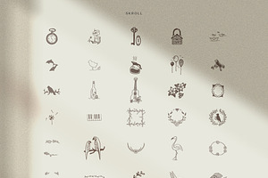 150 Hand Drawn Elements -Logo-