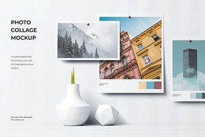 Photo Collage Mockup Template, an Advertising Mockup by zpackcreative
