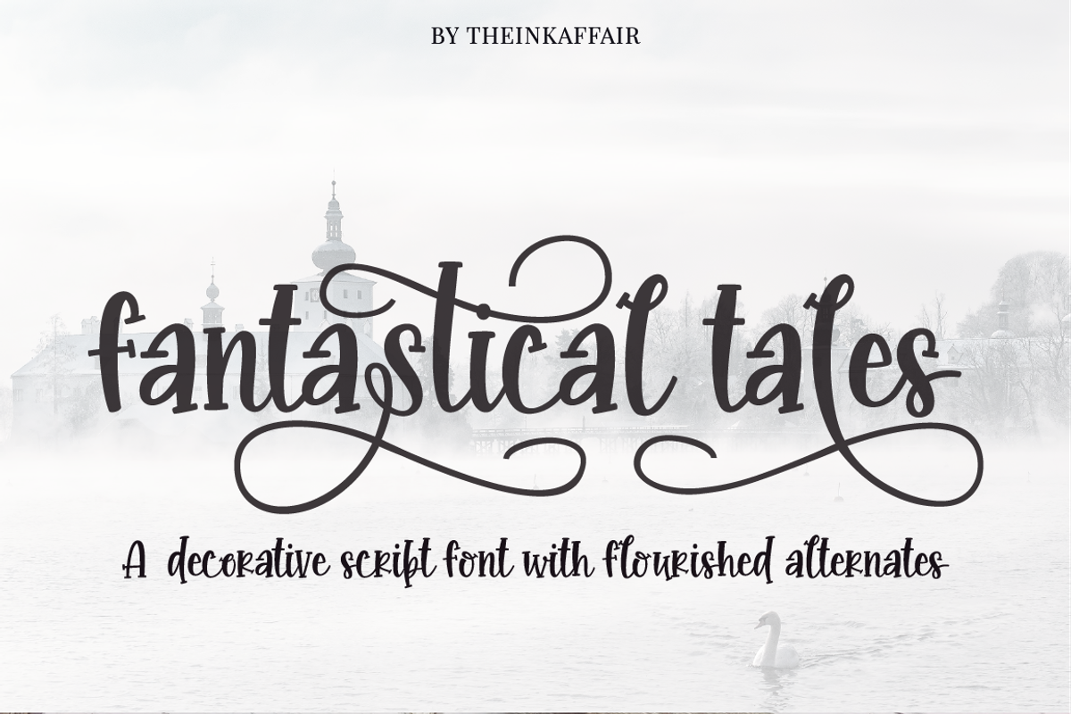 Fantastical Tales Script Font preview 6
