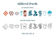 Coffee Shop Collection, an Illustration by Iryna Mel (Thumbnail 5 of 11)