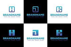 Letter H J K Technology Logo, a Branding & Logo Template by Pray Art Design Studio