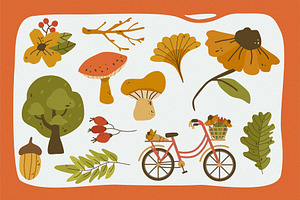 Autumn Season Vector Clipart Pack