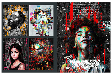 Urban Wall Photo Collage Creator, an Action Add-On by MRI STUDIO