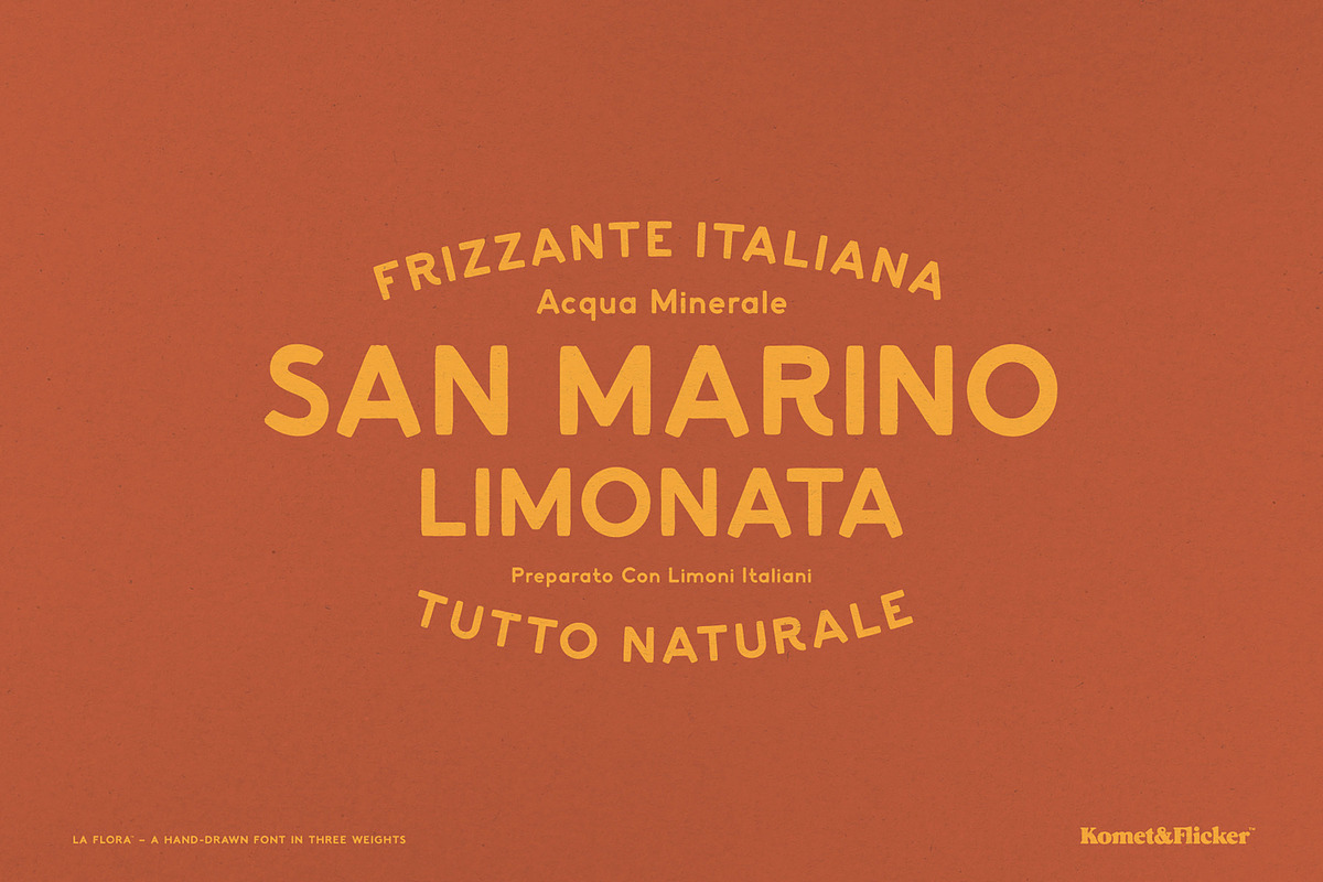 La Flora, a Sans Serif Font by Komet & Flicker (Photo 5 of 15)