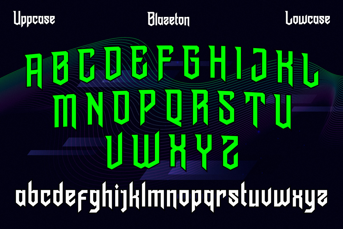 Blazeton, a Sans Serif Font by uncurve (Photo 4 of 9)