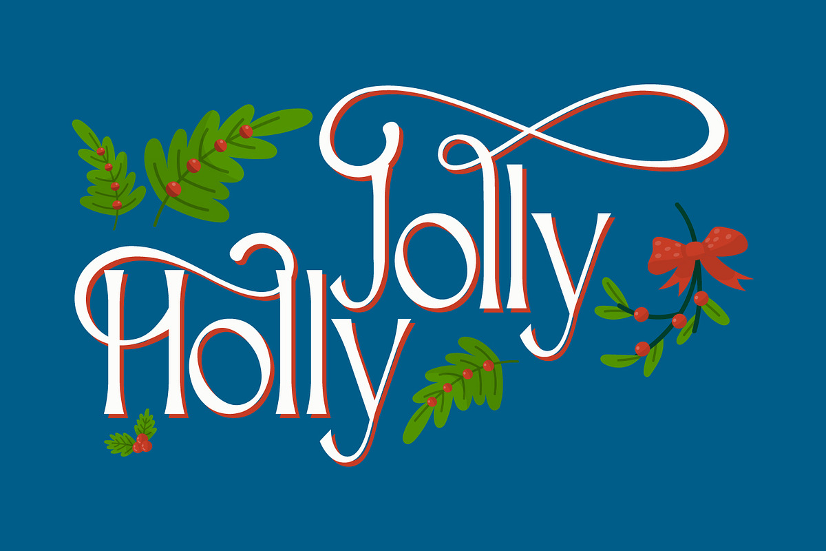 Domillack -  Christmas Font, a Serif Font by Rishsketch (Photo 8 of 15)