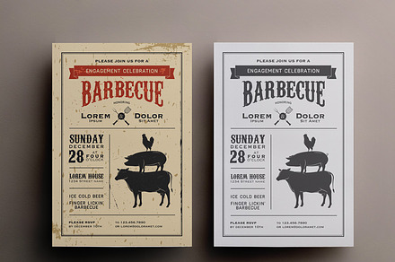 BBQ invitation template