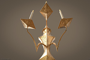 Chandelier 3d Model Game Ready