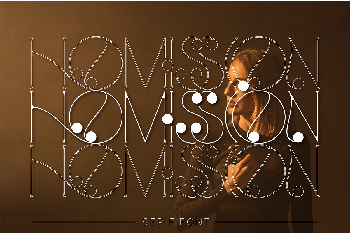 Homission Font, a Serif Font by 177Studio (Photo 1 of 8)
