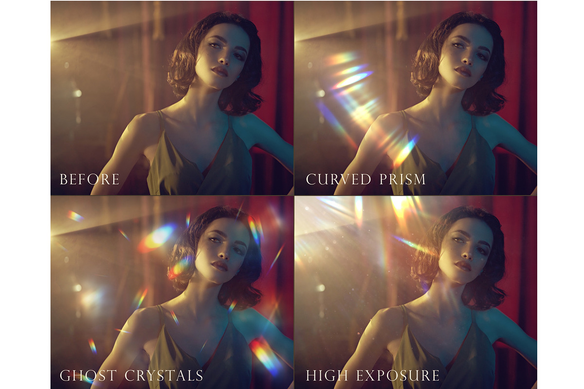 Prism crystal light leak overlays, an Object Graphic by Paper Farms (Photo 2 of 7)