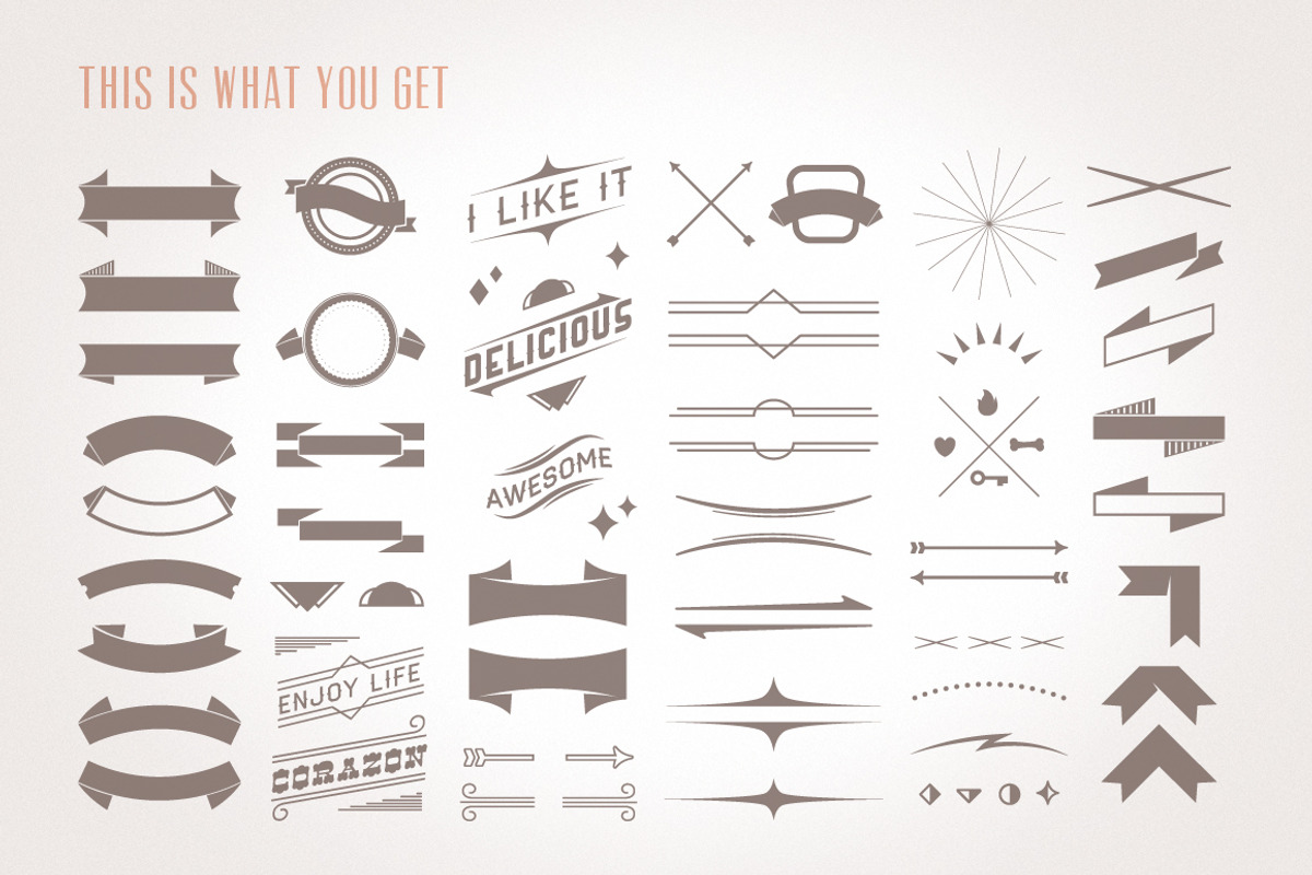 Labels & Decorative Vectors Vol.2 preview 2
