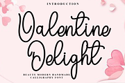 Valentine Delight, a Handwritten Font by InermediaSTUDIO (Thumbnail 1 of 8)