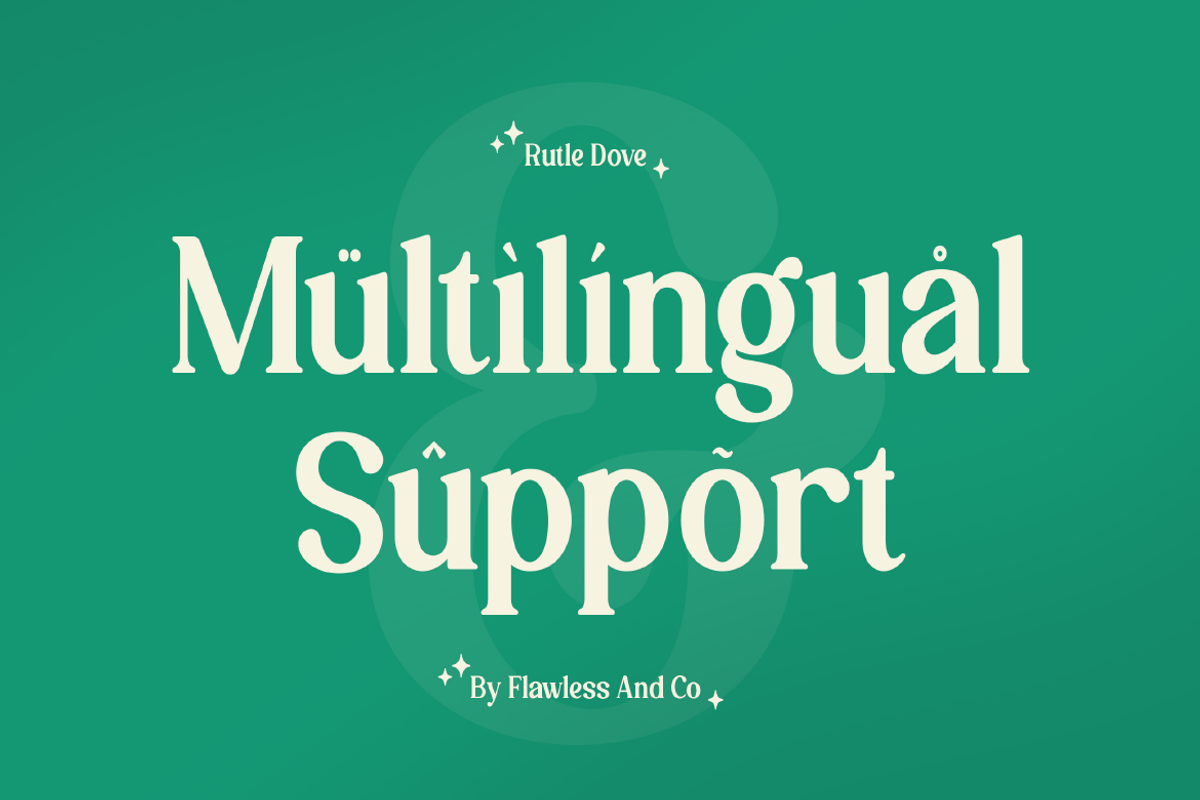 Rutle Dove - Beauty Retro Serif Font, a Serif Font by Flawless And Co (Photo 10 of 10)