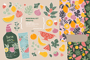 Minimalist fruits collection, a Food Illustration by adehoidar (Thumbnail 1 of 9)