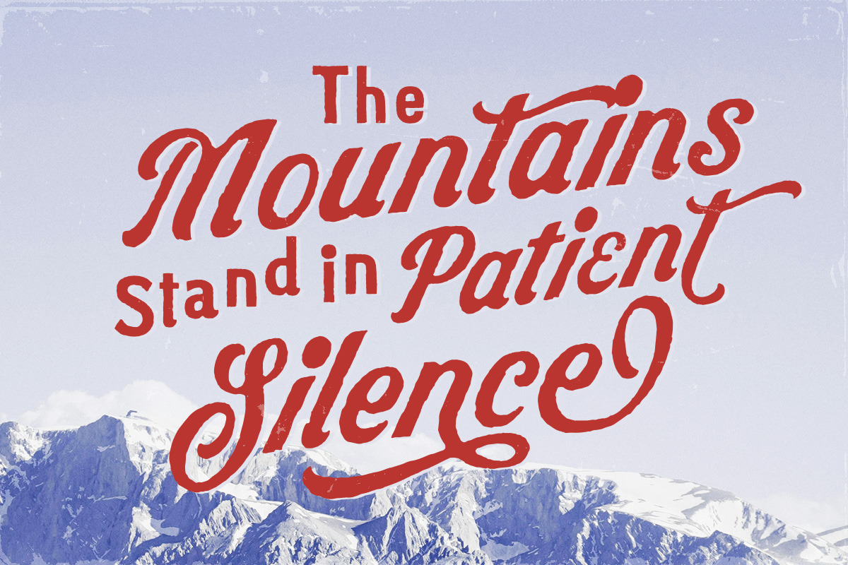 Mountains Range Classic Font Duo, a Script Font by Letterhend Studio (Photo 6 of 9)