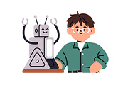 Kids students study at school set, an Education Illustration by Good Studio (Thumbnail 5 of 16)