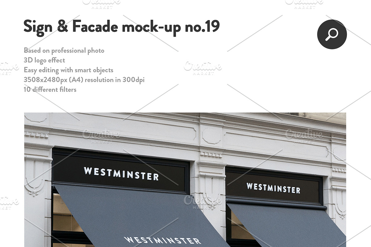 50 sign facade signboard logo mock, a Product Mockup by PrintPixel (Photo 21 of 53)