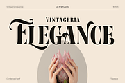 Vintageria Elegance, a Serif Font by Get Studio (Thumbnail 1 of 17)