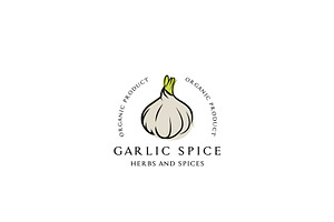 Herb and Spice Garlic Head Logo, a Branding & Logo Template by AlvinStd