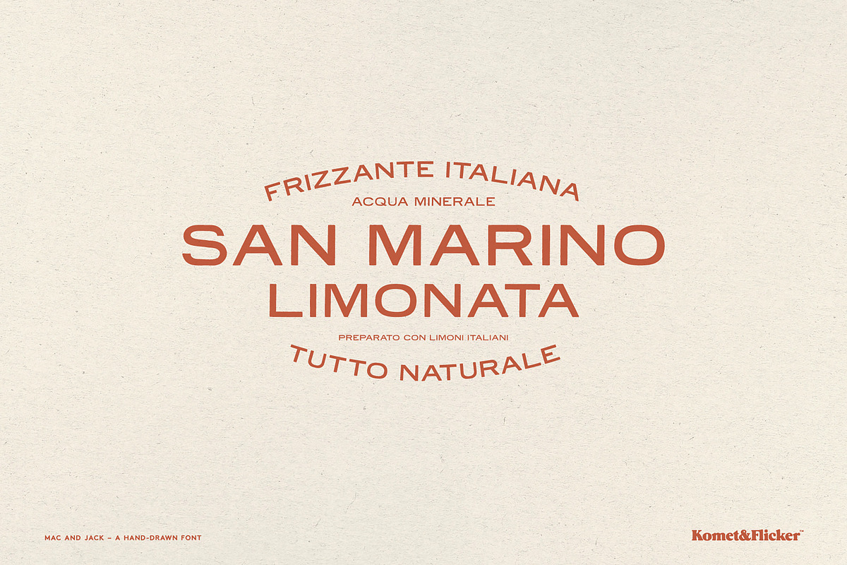 Mac and Jack, a Sans Serif Font by Komet & Flicker (Photo 2 of 13)