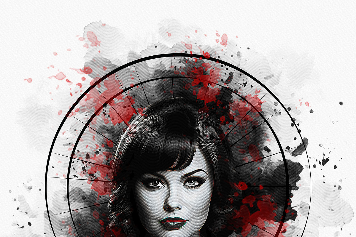 Black Watercolor Mixed Art Photo, an Action Add-On by Photoshop Action (Photo 13 of 15)