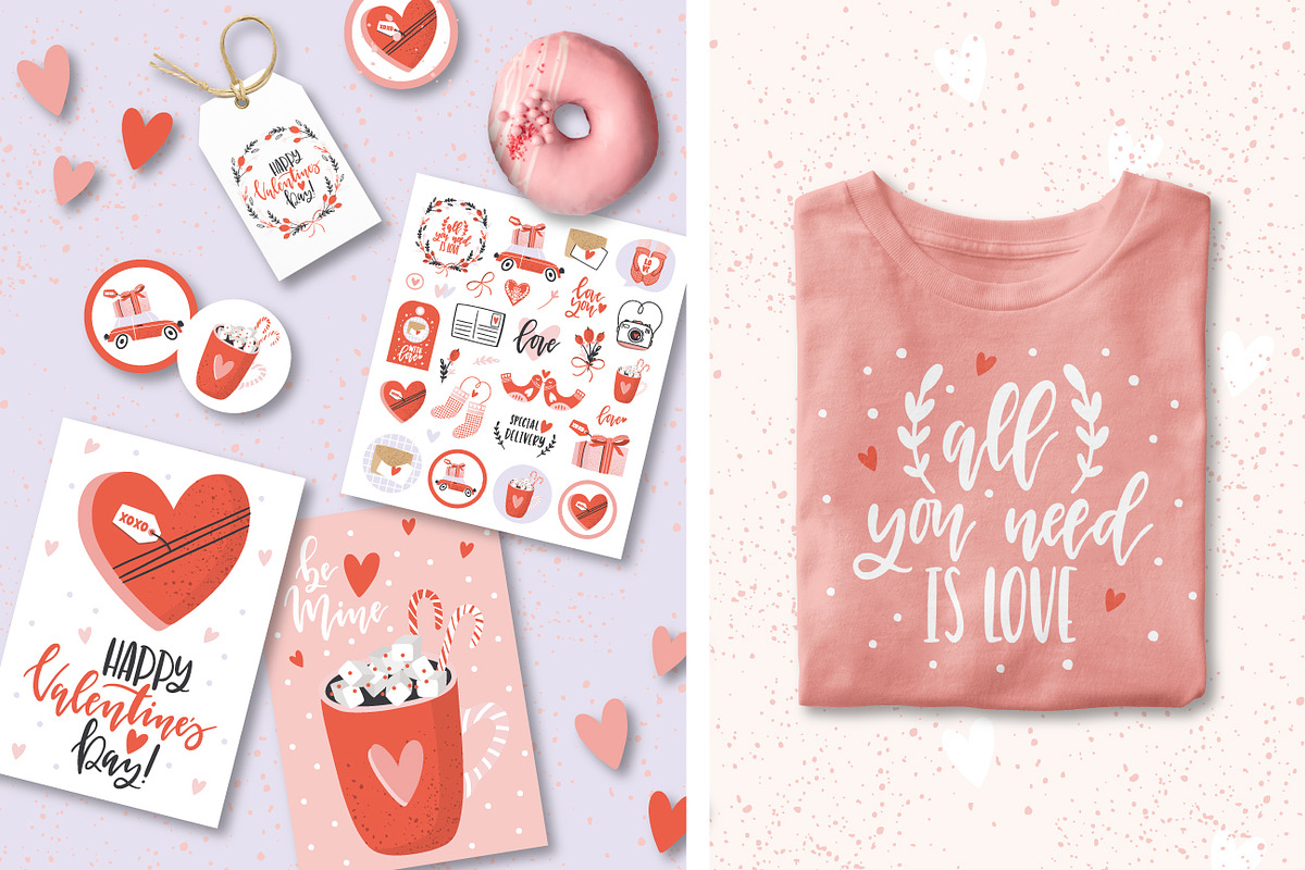Valentine's Day Clip arts & quotes, an Object Graphic by lokko studio (Photo 2 of 8)
