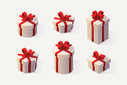 Vector gift boxes collection, an Object Illustration by Exit Graphic Shop (Thumbnail 3 of 5)