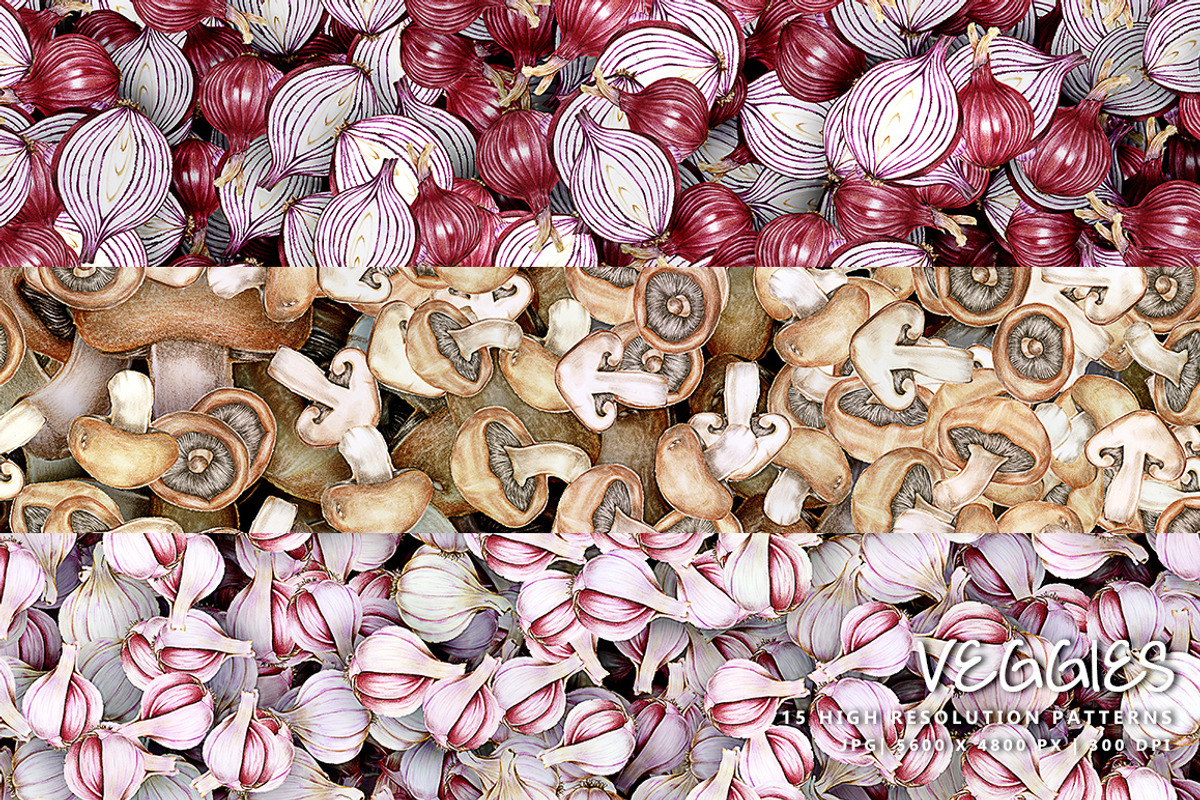Veggies, a Pattern Graphic by Digital Art Creations (Photo 2 of 7)