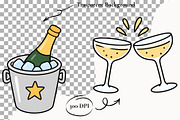 Happy New Year 2027 Clipart Party, a Seasonal Illustration by SugarCloudStudioArt (Thumbnail 2 of 6)