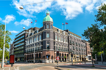 Typical architecture of Amsterdam in, an Architecture Photo by Leonid Andronov